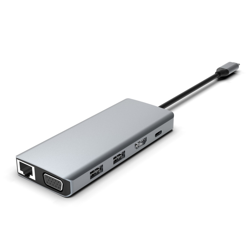 11-In-1 USB C Docking Station Multiport Hub HDMI 4K 60Hz SD/TF کارت خوان 3*USB 3.0/100W قدرت