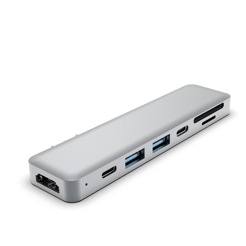 آداپتور دوگانه usb c هاب سفارشی Dock 6-in-1 HDTV Dock هاب های قابل تنظیم USB برای مک بوک