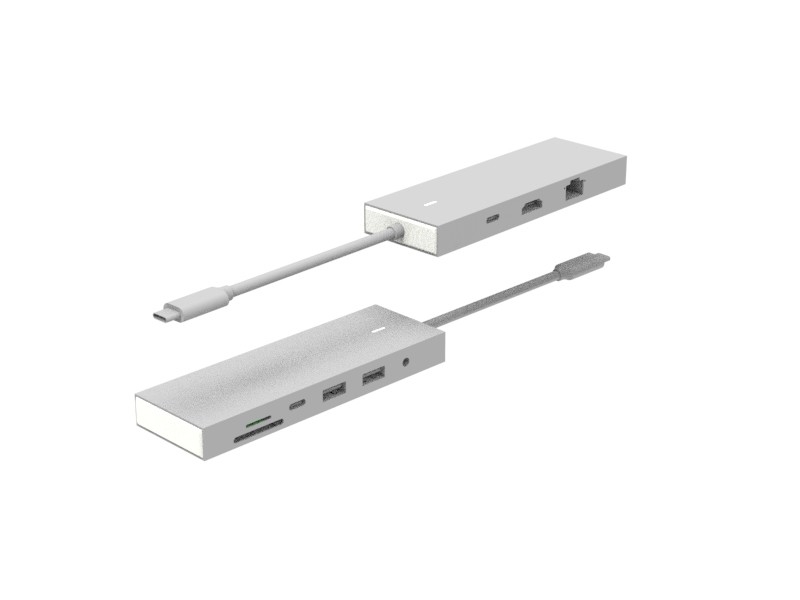 نوع C به USB 3.0 آداپتور USB C هاب 9 در 1 ایستگاه اتصال 4K HDMI PD Data 6 پورت نوع C هاب USB