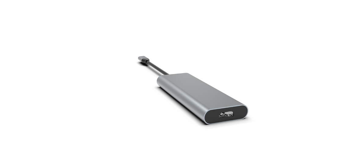 نوع C USB C آداپتور Multiport Adapter Hub با اترنت 4K HDMI 3 پورت USB 3.0 100W PD سازگار