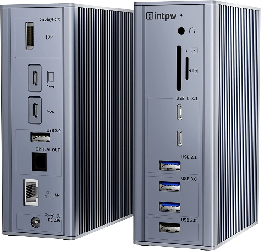 16 در 1 USB C تاندربولت 3 ایستگاه اتصال برای مک بوک PC لپ تاپ
