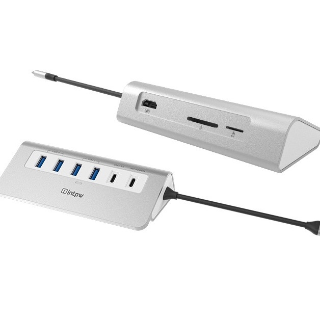 9 در 1 USB C HUB Docking Station با خواننده کارت USB 3.0 HDMI برای کامپیوترهای لپ تاپ