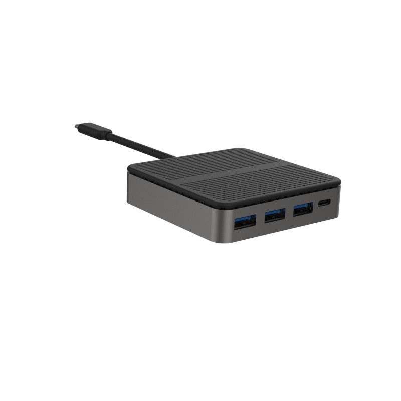 مربع 6 در 1 دو قطعه HD 4K نوع C Docks با RJ45 PD 100W SD TF 3xUSB 3.0 Docking Hdmi Hub Usb C A