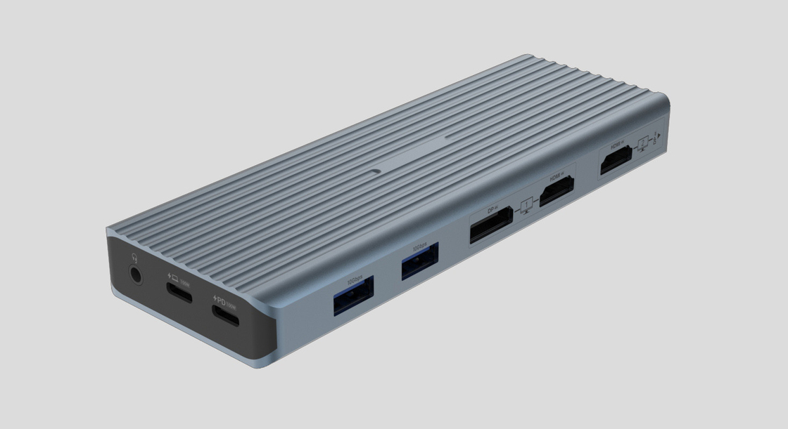 11-in-1 Multi-Function USB-C Docking Station USB 3.0 نوع C خواننده صوتی بازی RJ45 HDMI