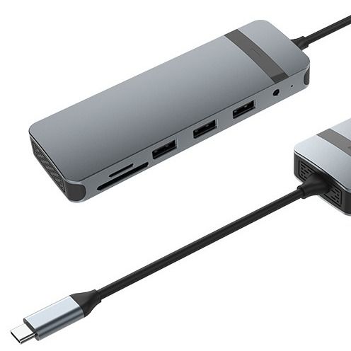 10 در 1 USB C Dock USB Hub با 4K HDMI USB C به USB Multiport Adapter برای لپ تاپ و لپ تاپ