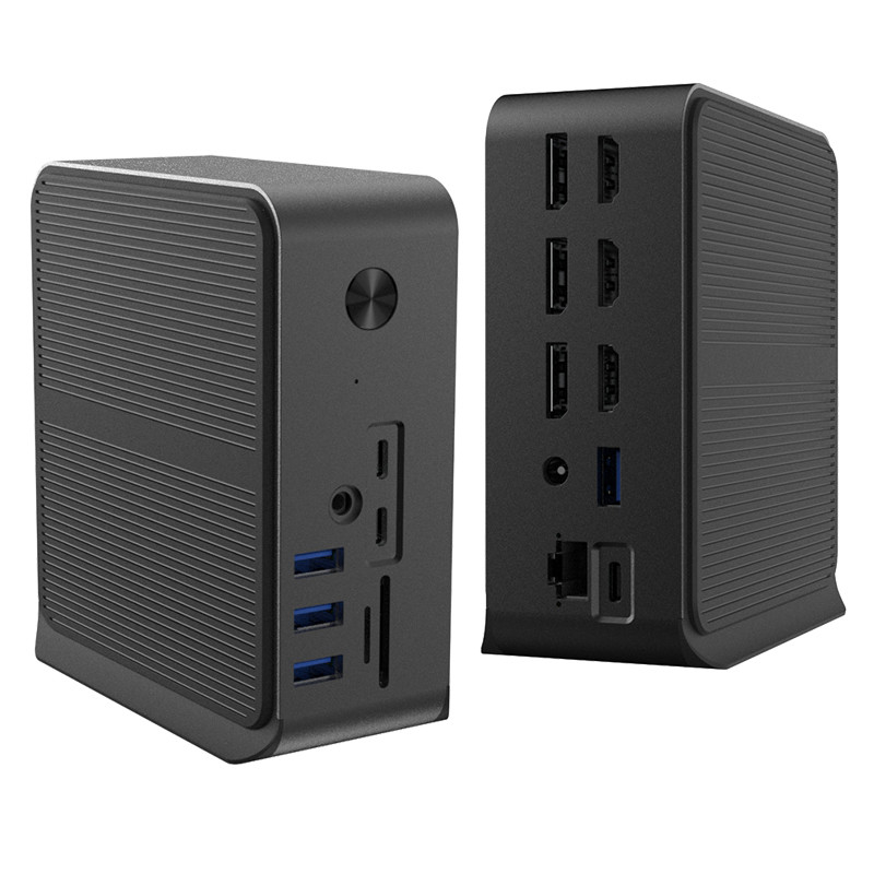 12 در 1 ایستگاه اتصال USB C HUB با پورت های USB C متعدد USB Type C 4K RJ45 VGA USB Hubs Adapter