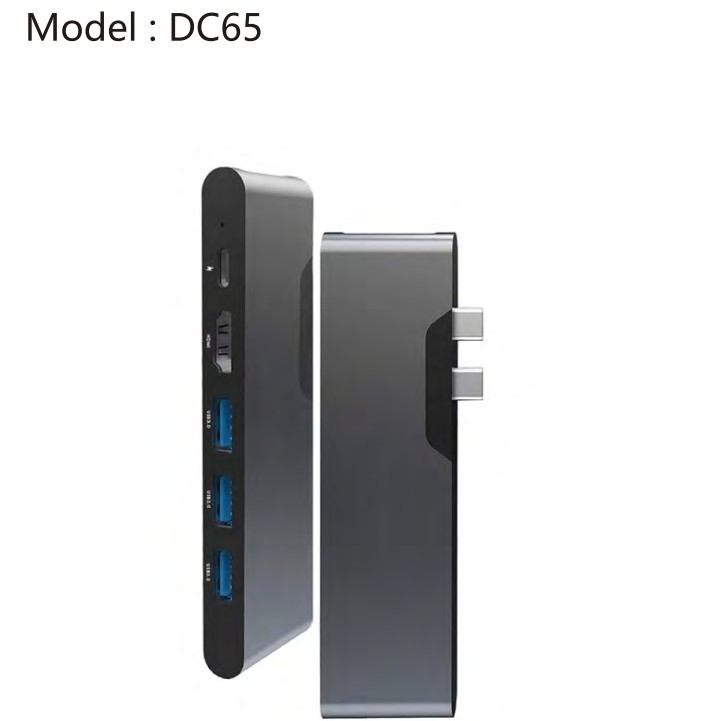 8 در 1 هاب دو نوع USB با پورت USB-A HDMI خواننده کارت SD برای مک بوک پرو
