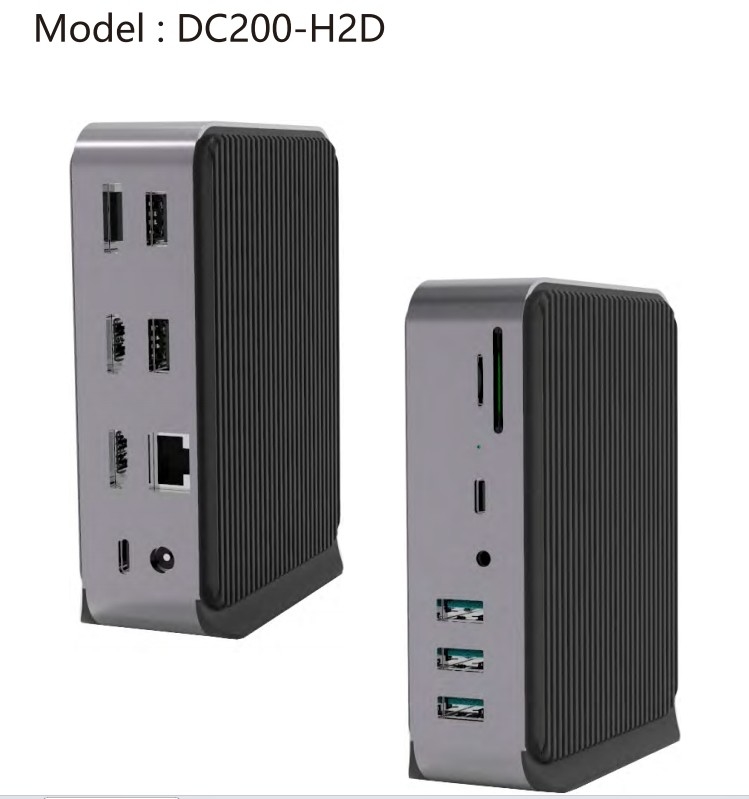 گگابیت اترنات USB C Type Docking Station Charging Hub با رزولوشن HDMI 4K برای مک بوک