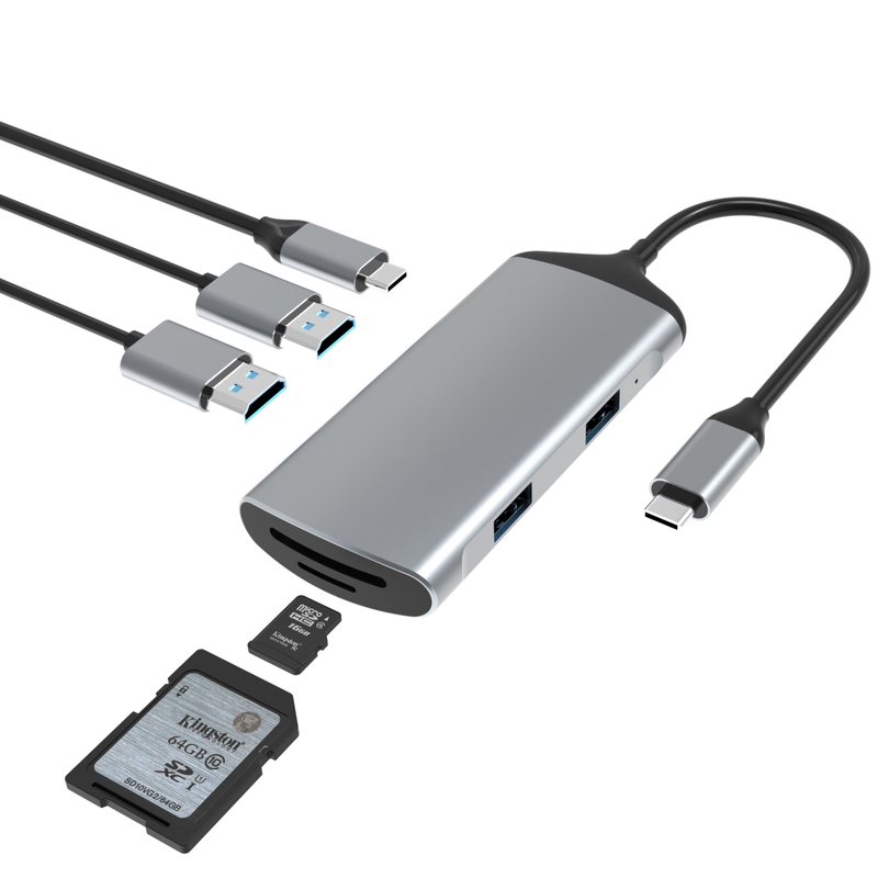 کارت خوان USB 3.0 سرعت بالا به کارت SD آداپتور Micro SD کارت حافظه کارت خوان آیفون 15