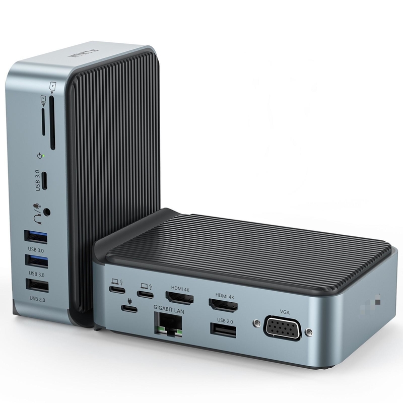 گگابیت اترنات USB C Type Docking Station Charging Hub با رزولوشن HDMI 4K برای مک بوک