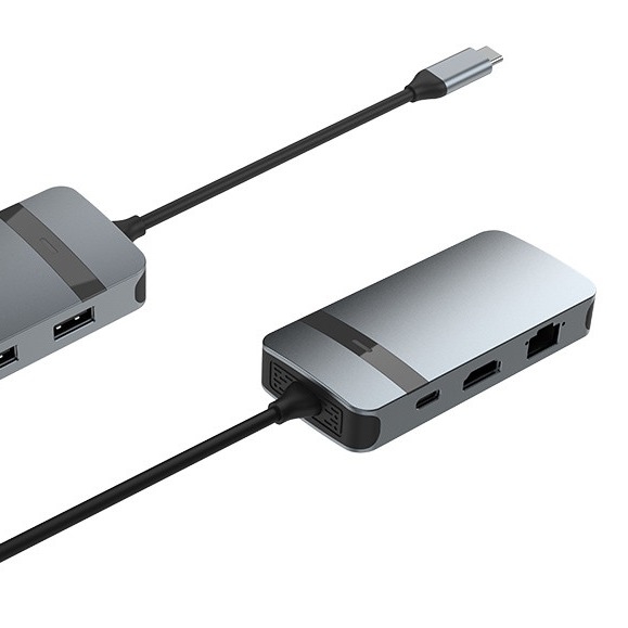 4 در 1HDMI USB UP USB C آداپتور برای قدرت لپ تاپ اتصال صوتی بهبود یافته