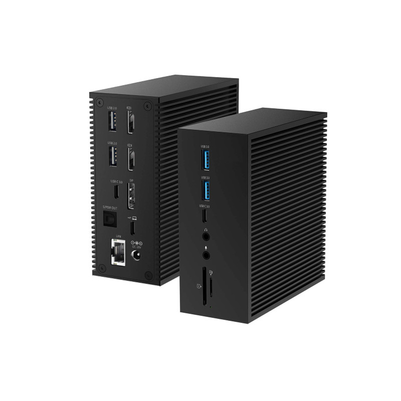 DisplayLink Docking Station برای مک بوک پرو دو مانیتور M1/M2 ویندوز 15 در 1 لپ تاپ USB C 3.0