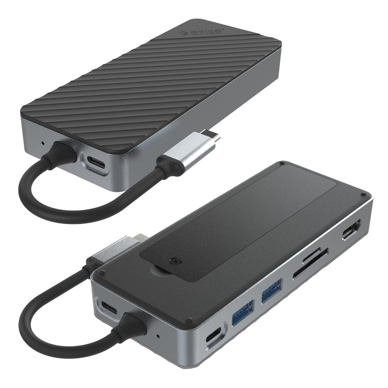 صفحه نمایش لینک تاندربولت Dock USB C Docking Station With Magnetic Case نرخ انتقال 10Gbps برای SSD های NVMe