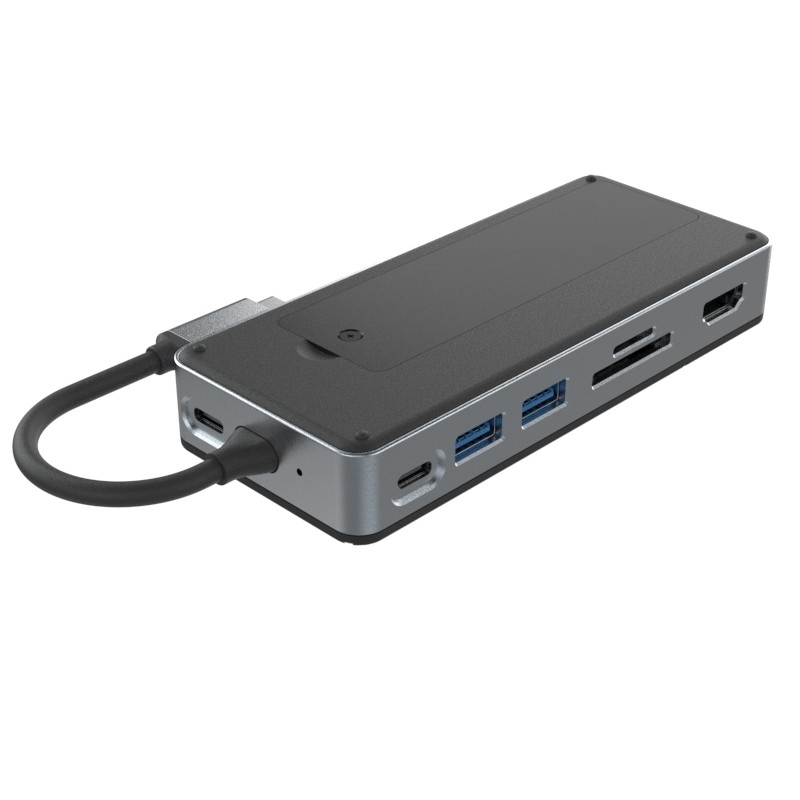 10 گیگابایت در ثانیه USB C Hub با M.2 SSD 10-In-1 USB-C Docking Station برای لپ تاپ مک بوک