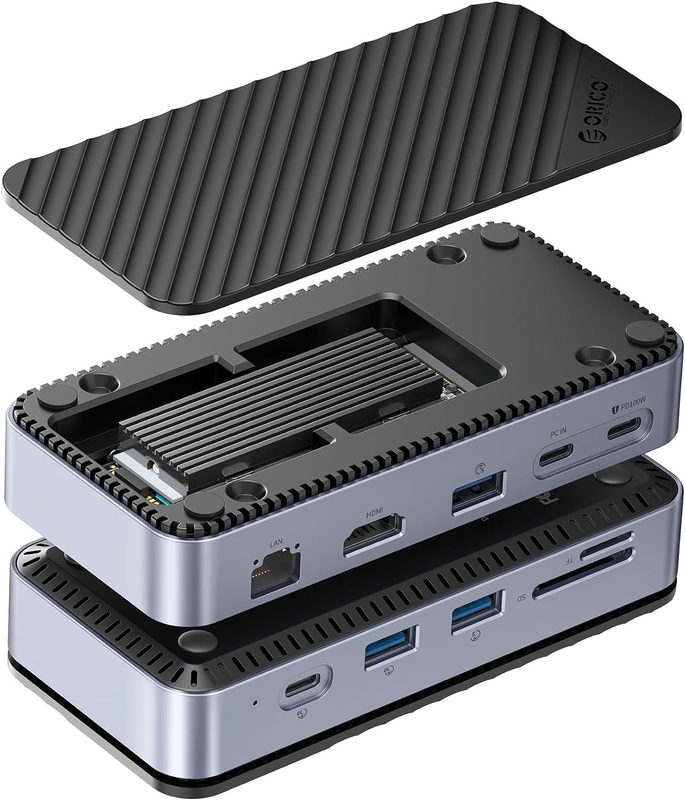 شارژ سریع 16 در 1 آداپتور USB C برای تلفن همراه لپ تاپ نوت بوک 4K HDMI RJ45 PD