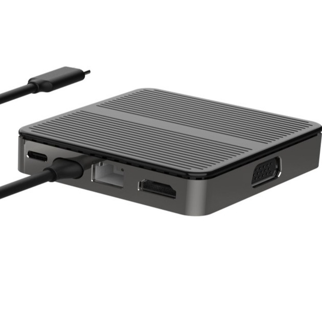 مربع مشکی USB C به USB آداپتور مک 6 در 1 USB C به USB A هاب آداپتور OTG