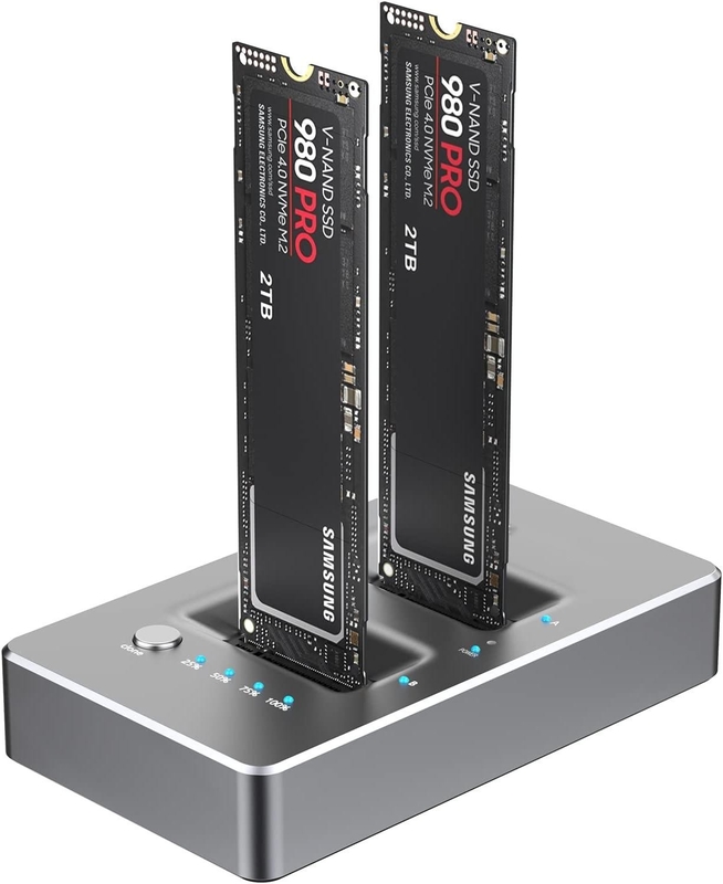 ایستگاه آفلاین کلون استیکینگ دیسک سخت خارجی دوپلیکاتور استیک NVMe M.2 SSD پشتیبانی یک کليد سیستم دیسک کپی