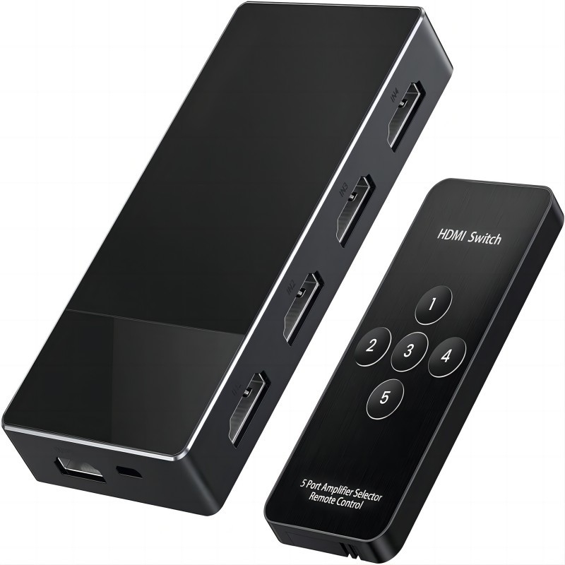 3 در 1 Out HDMI Switch آلومینیوم HDMI Splitter با HDMI Switch از مانیتور 4K 3D HD پشتیبانی می کند