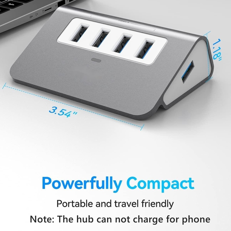 10 پورت USB C هاب قابل حمل USB C هاب نوع C تا 4 پورت USB A برای تبلت PC