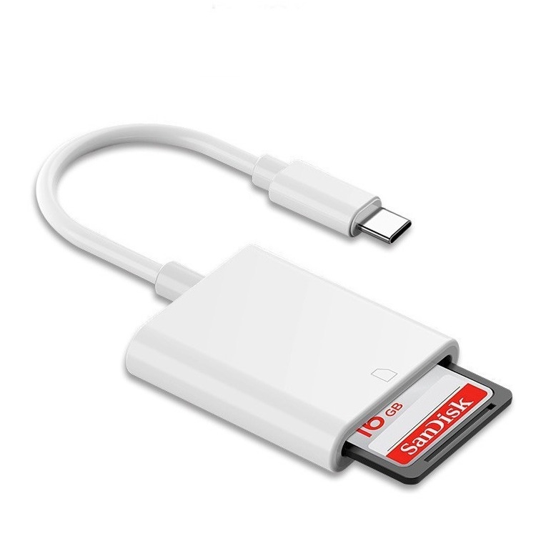 اپل USB خارجی C به خواننده کارت SD نوع C خواننده کارت دوربین آداپتور خواننده کارت حافظه