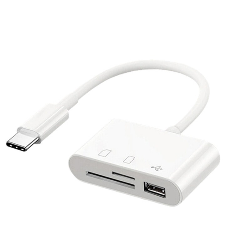 خواننده کارت حافظه برای اندروید کامپیوتر تلفن USB آداپتور دوربین پلاگ اند پلی آداپتور کارت SD آیپد