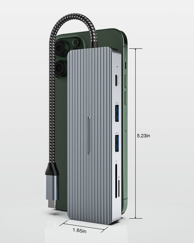 ایستگاه اتصال USB-C هاب HDMI دو مانیتور آداپتور برای ایستگاه اتصال لپ تاپ