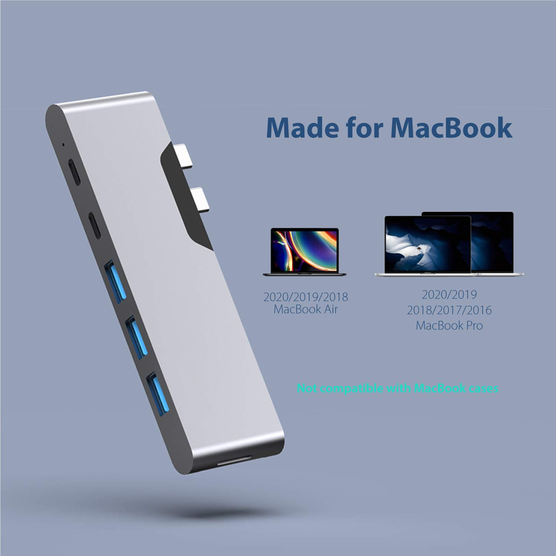 8 در 1 ایستگاه دو طرفه USB C هاب adapter هاب کارت خوان Pro Pad Converter USB Hub برای مک