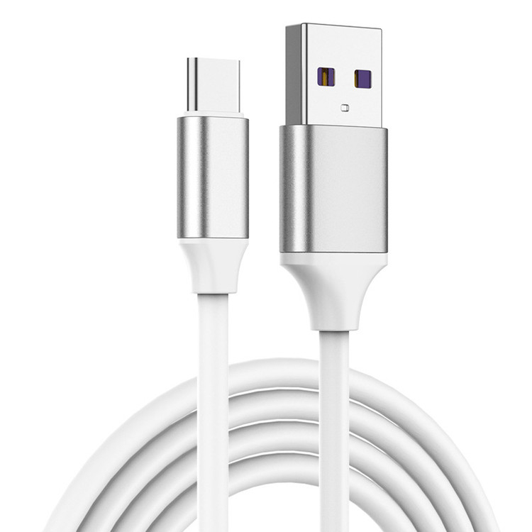 3m 2m سفید USB A به USB C کابل شارژ سریع سازگار با سامسونگ گلکسی