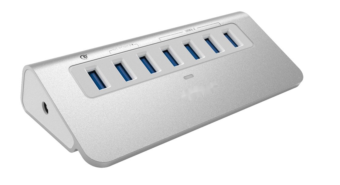 ایستگاه اتصال USB C نقره ای مناسب با IC Displaylink و پورت های USB 3.0