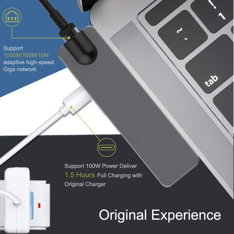 Vga Hub Hdmi USB C Docking Station USB C Multi Hub Splitter Concentrator استیشن مداربسته کامپیوتر قابل حمل