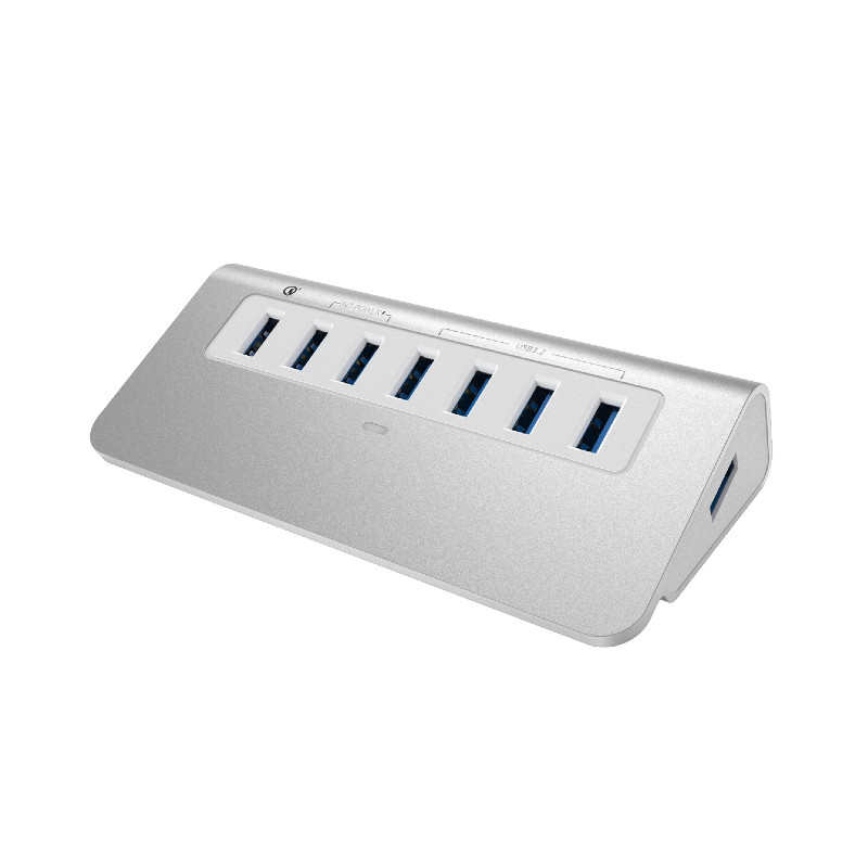 USB USB A Multiport Adapter AUSB Hub 7-1 5Gbps 8 در 1 هاب نوع C USB2.0-3.0 لپ تاپ مک بوک