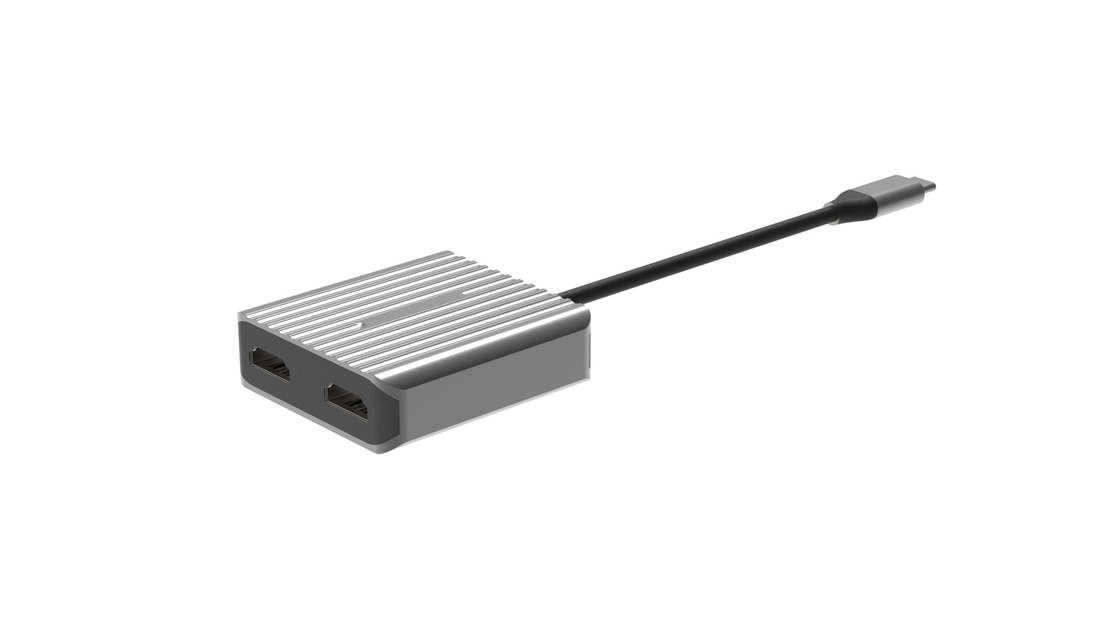 سرعت بالا HDMI به USB A آداپتور USB 2 HDMI 8K 4K دو آینه قابل حمل