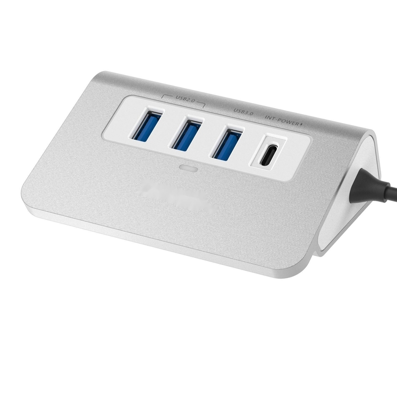 USB C 4 در 1 آداپتور چند پورت با پورت های USB 3.0 4K HDMI برای لپ تاپ نوت بوک