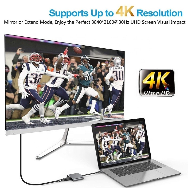 3-in-1 USB C Type C Multi-function Hub به USB-C PD کابل مبدل آداپتور USB 3.0