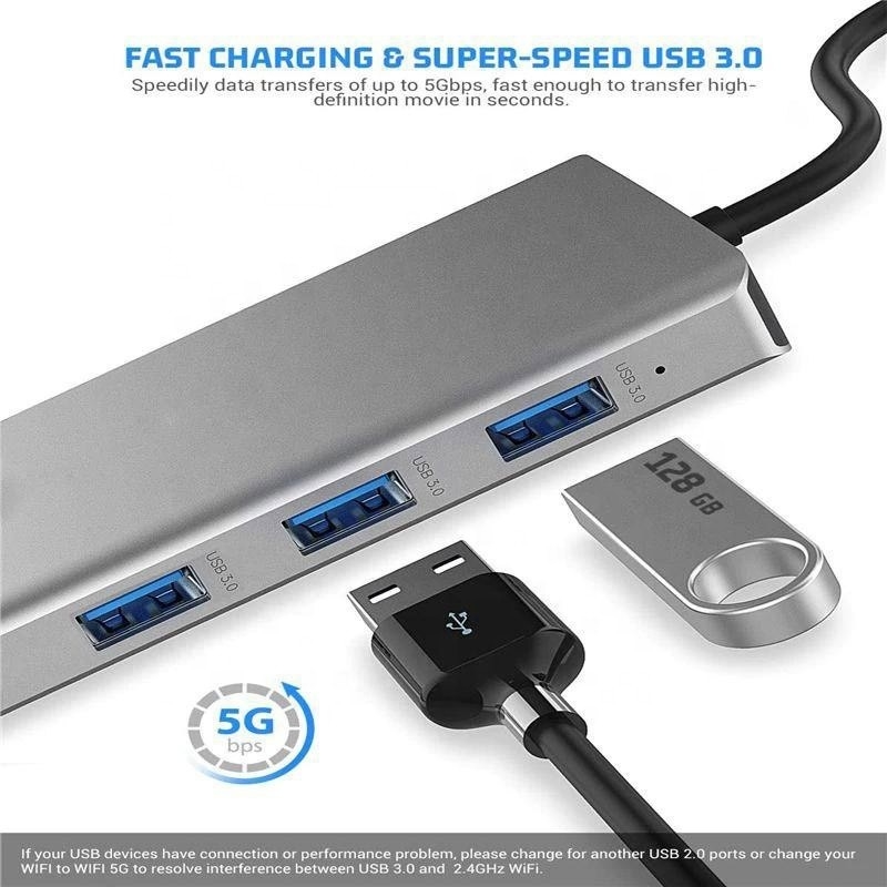 ایستگاه اتصال USB Type-C 12 در 1 HDMI 1080P 60Hz 2*HDMI VGA RJ45 4*USB Audio SD/TF PD