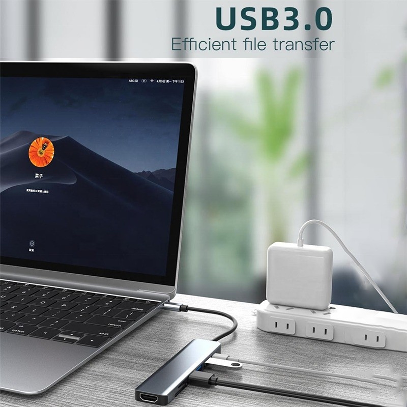 آداپتور چند عملکردی نوع C برای انتقال داده های شارژ و خروجی ویدیو