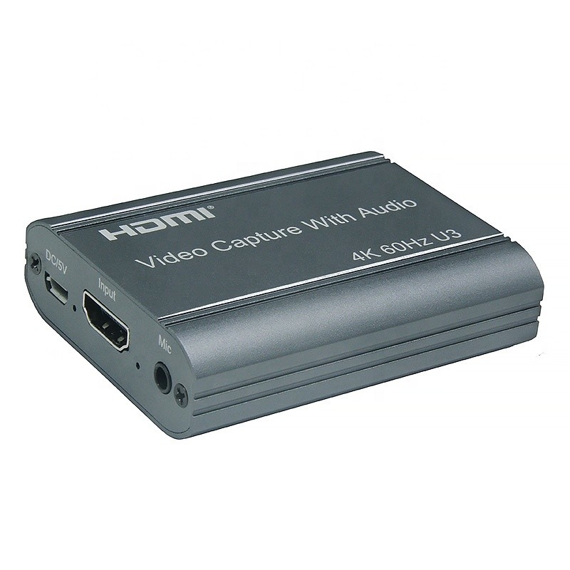 کارت ضبط ویدیوی حرفه ای 4K 60Hz HDMI به USB3.0 با خروجی صوتی و USB 3.0