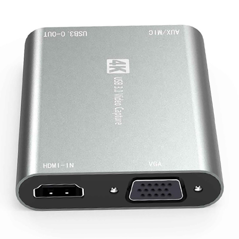 USB 3.0 HDMI Video Capture DVR Card Box با میکروفون VGA Loop Out برای دوربین کامپیوتر ایکس باکس