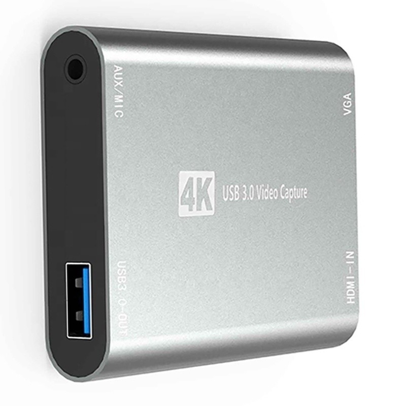 USB 3.0 HDMI Video Capture DVR Card Box با میکروفون VGA Loop Out برای دوربین کامپیوتر ایکس باکس