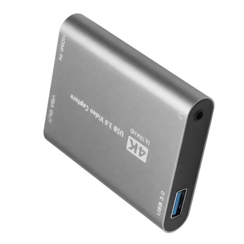 USB 3.0 HDMI Video Capture DVR Card Box با میکروفون VGA Loop Out برای دوربین کامپیوتر ایکس باکس