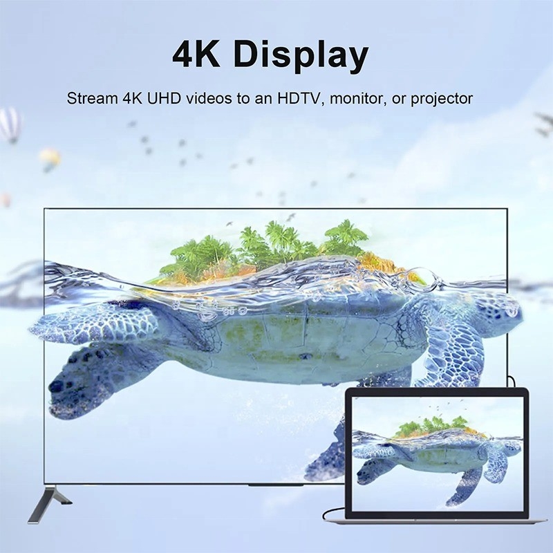 USB Type C 4K 30Hz HDMI USB 3.0 TF SD Adapter Hub Docking Station برای مک بوک پرو