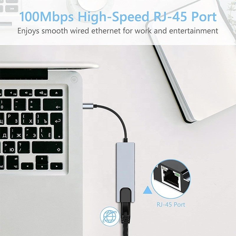 ایستگاه اتصال USB C PD خاکستری برای عملکرد شارژ لپ تاپ انتقال داده و خروجی ویدئو