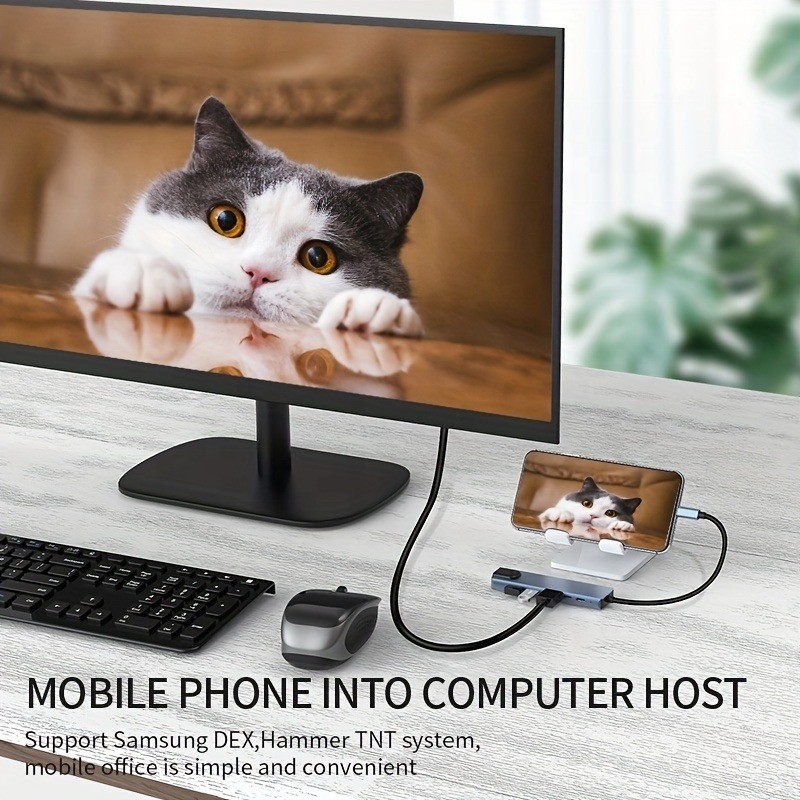 شارژ سریع 16 در 1 آداپتور USB C برای تلفن همراه لپ تاپ نوت بوک 4K HDMI RJ45 PD