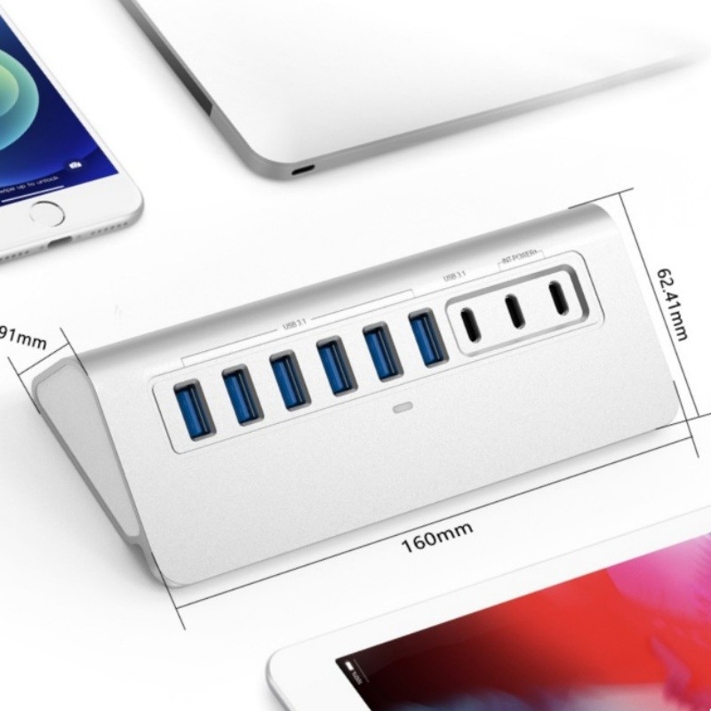 USB C Type-C به RJ45 اترنات گگابیت LAN آداپتور برای لپ تاپ در تقاضای بالا