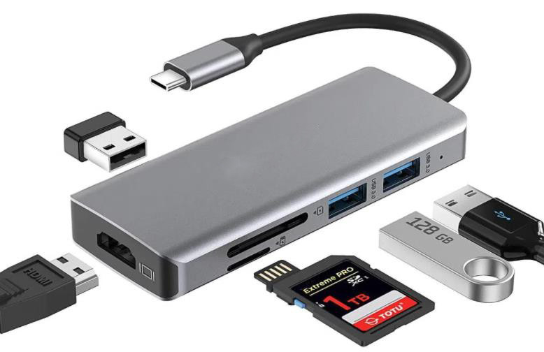 طول سفارشی USB-C خاکستری به HDMI 2.1 آداپتور 8K 60Hz برای سرعت USB Type C 3.1 لپ تاپ