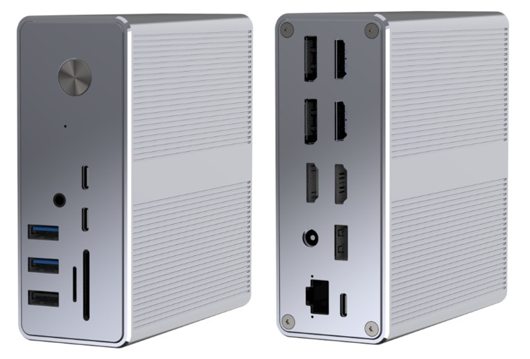 عرضه برق تا 120 وات USB-C Hub Docking Station WithmicroSD3.0 Card Reader با عملکرد بالا