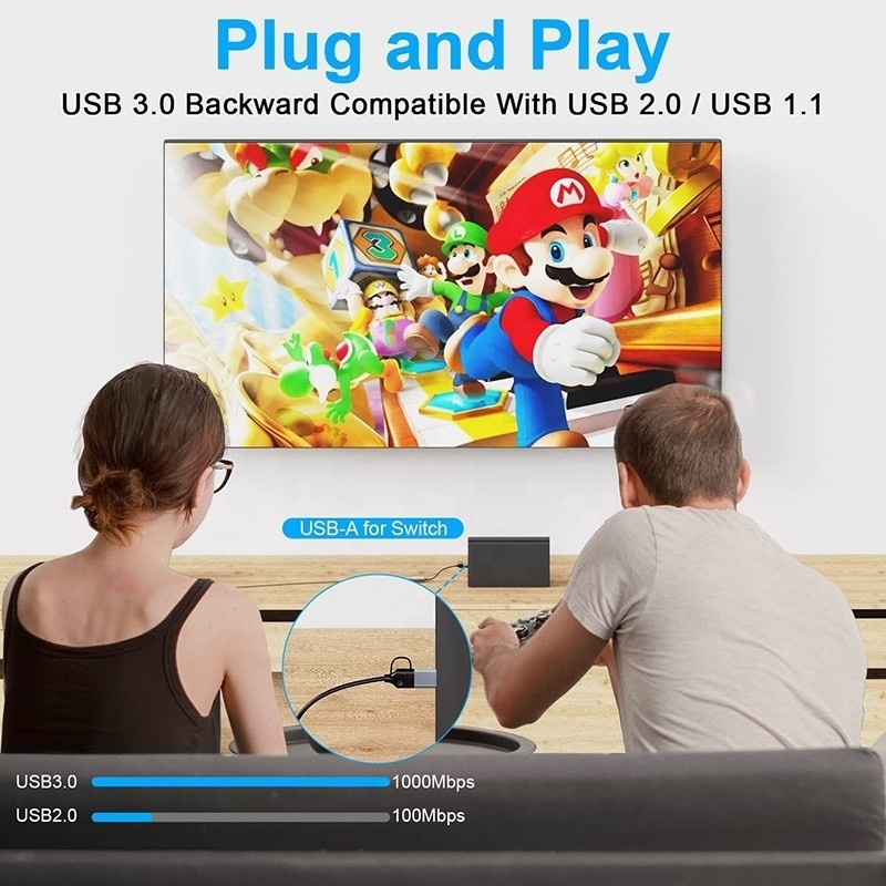 USB C Type-C به RJ45 اترنات گگابیت LAN آداپتور برای لپ تاپ در تقاضای بالا