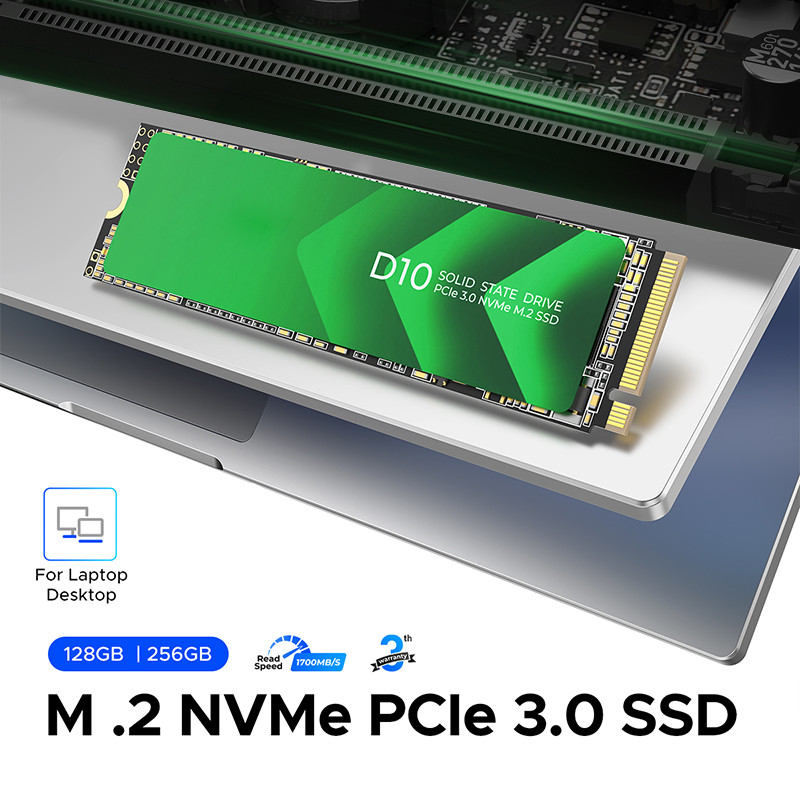 High Speed PCIe 3.0 Interface SSD M.2 با ظرفیت 128GB و کنترل کننده SATA 6Gb / s