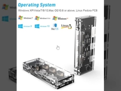 11-in-1 USB-C Hub با دو HDMI USB 3.0 اترنت 3.5mm Audio برای لپ تاپ مک بوک